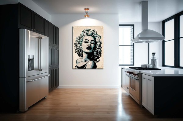 What are the innovative ways to utilize vertical space in a small, healthy kitchen?